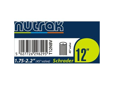 Nutrak 12x1.75-2.2 Schrader 45 Degree Valve Inner Tube 
