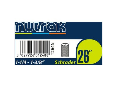 Nutrak 26x1-1/4 - 1-3/8 Schrader Inner Tube 