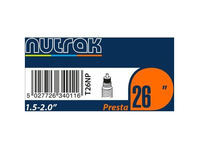 Nutrak 26x1.5-2.0 Presta Inner Tube 