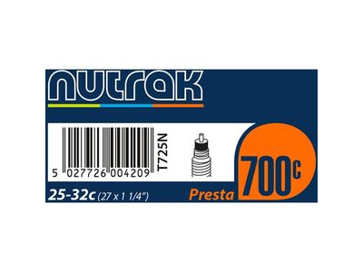 Nutrak 700x25-32c (27x1-1/4) Presta Inner Tube