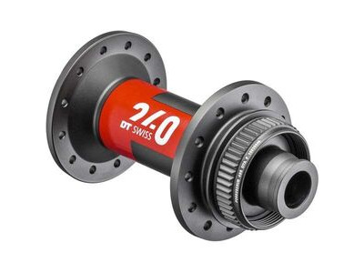 DT Swiss 240 EXP Classic Front Disc Centre-Lock 100 x 12mm 24 Hole Black Hub 