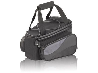 XLC Carrie Rack Bag 15L Black with Side Pockets 