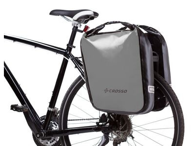 Crosso Bags Dry 60L Pannier Bags (Pair) Klickfix  Silver  click to zoom image