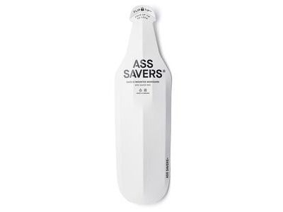 Ass Savers Big Rear Mudguard White 