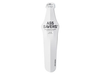 Ass Savers Regular Rear Mudguard White 