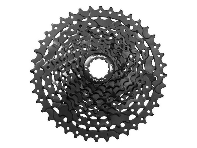 SunRace CSM980 9 Speed Cassette 11-40 Black Wide Range click to zoom image