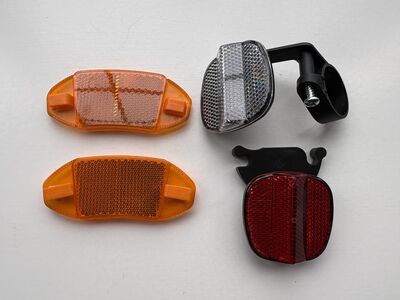 Hermanns Reflector Set Front & Rear & Wheel Combination inc Brackets 