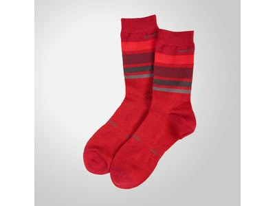 Endura BaaBaa Merino Stripe Socks Red click to zoom image